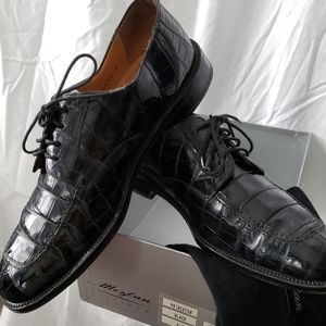 Mezlan Plantinum Alligator shoes